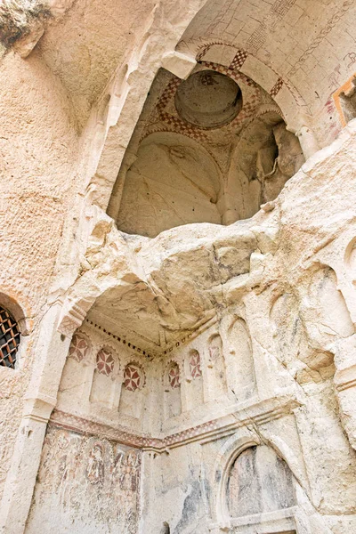 Религиозная Живопись Каменной Стене Каппадокии — стоковое фото