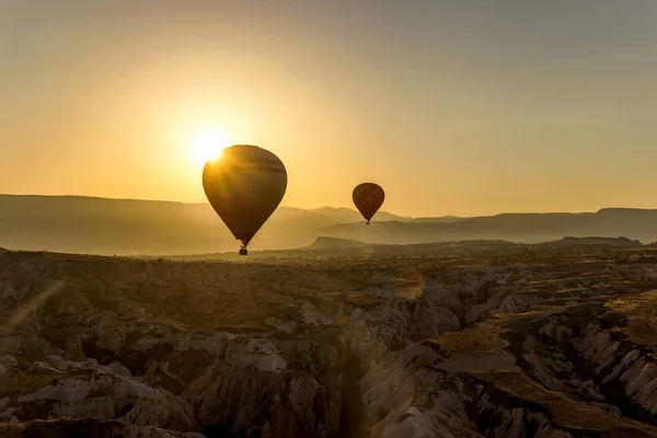 Horkovzdušní Balóny Obloze Východu Slunce Cappadocia — Stock fotografie