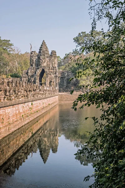 Angkor Wat Ponte Portão Sul — Fotografia de Stock