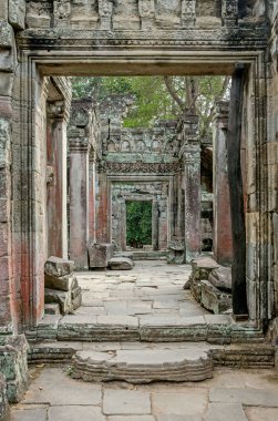Angkor Wat'taki Preah Khan tapınağının kalıntıları