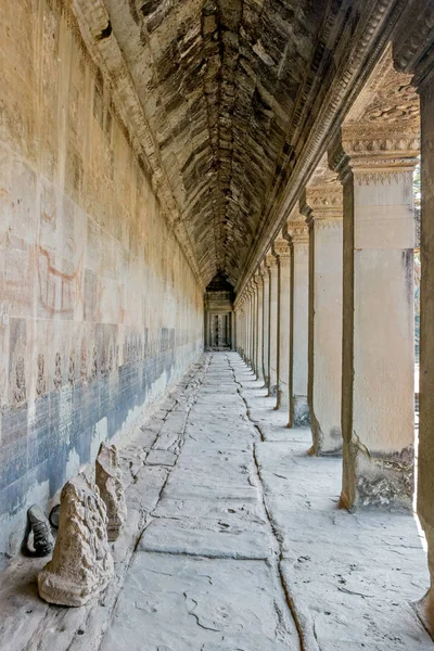 Romjai Angkor Wat Templom Kambodzsában — Stock Fotó