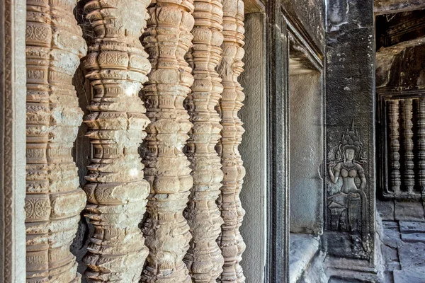Ruiny Świątyni Angkor Wat Kambodży — Zdjęcie stockowe