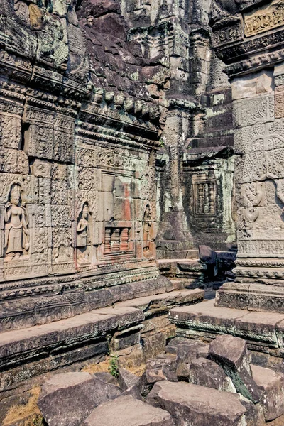 Ruinerna Preah Khan Temple Angkor Wat — Stockfoto