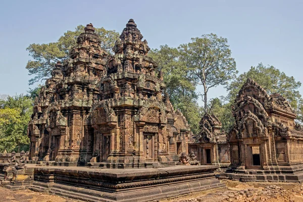Ruinerna Banteay Srei Angkor City — Stockfoto