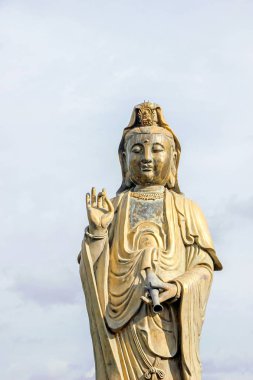 Colombo'daki Ganga Tapınağı'ndaki Buda heykelleri