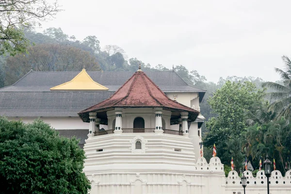 Kandy Sri Lanka Fevereiro 2019 Exterior Templo Dente Cidade Kandy — Fotografia de Stock
