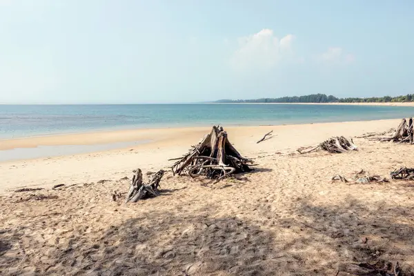 Seascape Empty Tropical Beach — Stockfoto