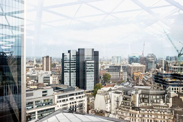 Cityscape Modern Buildings London Viewpoint Garden 120 Fenchurch Street — Stock Photo, Image