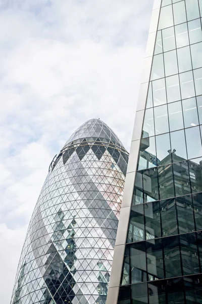 Exterior Gherkin Mary Axe Building Blue Sky London — Stock Photo, Image