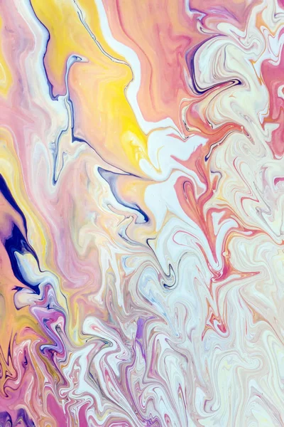 Abstrakt Färgglada Marmor Konsistens Vätska Akryl Målning — Stockfoto
