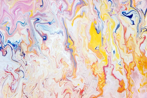 Abstrakt Färgglada Marmor Konsistens Vätska Akryl Målning — Stockfoto