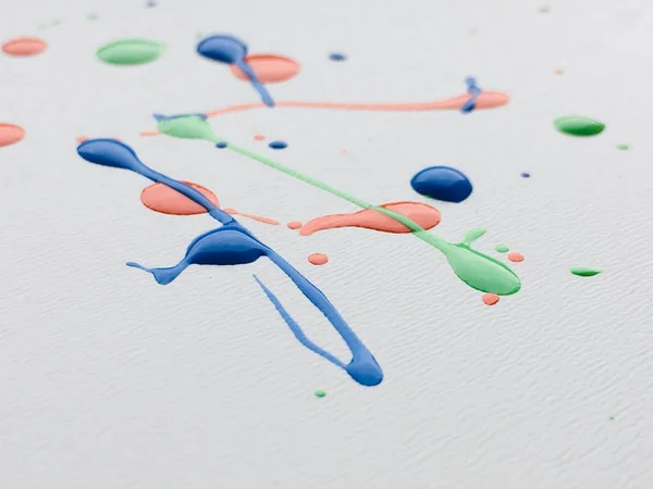 Drops, splashes and strokes of different colors — Stock Photo, Image