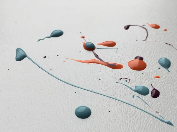 Drops, splashes and strokes of different colors — Stock Photo, Image