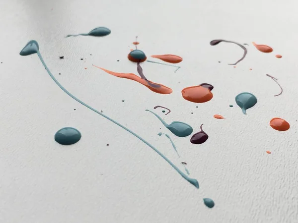 Drops, splashes and strokes of different colors — Stock Photo, Image
