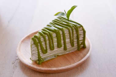 yeşil çay krep pasta 