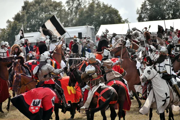 Grunwald Polonia Julio 2018 Batalla Grunwald 1410 — Foto de Stock