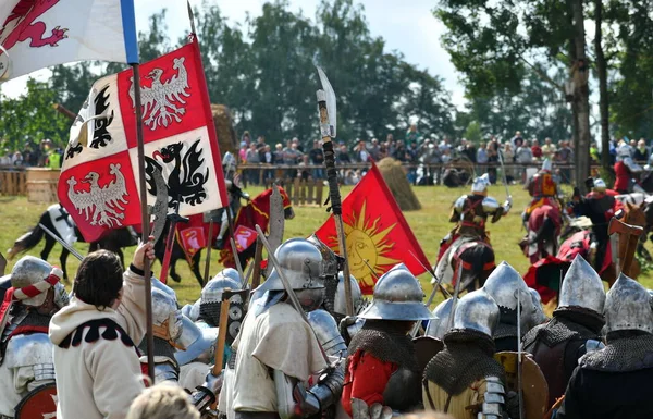 Grunwald Polen Juli 2018 Schlacht Von Grunwald 1410 Nachstellung — Stockfoto