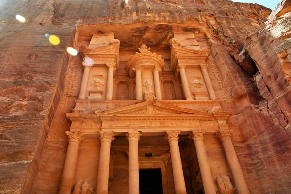 Siq Antigua Ciudad Petra Jordania — Foto de Stock