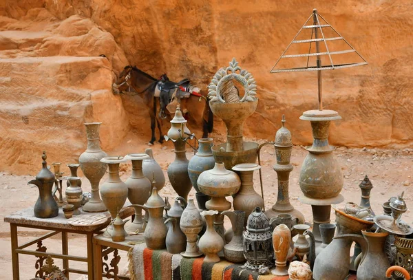 Souvenirs Uit Petra Wadi Musa Jordanië — Stockfoto