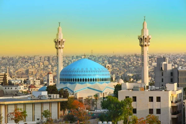 Mosquée King Abdullah Amman Jordanie Image En Vente