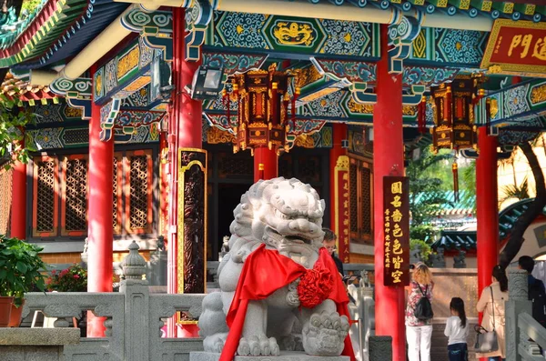 HONG KONG, CINA - 13 marzo 2018: Tempio di Wong Tai Sin a Hong Kong — Foto Stock