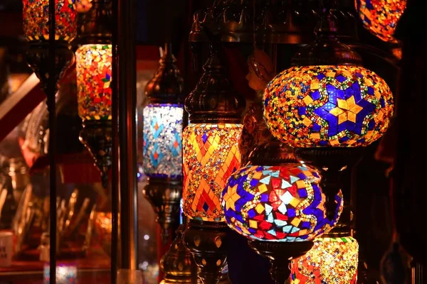 Glasverlichting Souvenirs Doha — Stockfoto