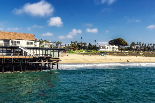 Redondo Beach Kaliforniya Güzel Pasifik Okyanusu Kıyı Şeridi — Stok fotoğraf