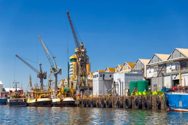 Fisherman wharf içinde merkezi Cape Town, Güney Afrika