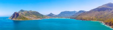Hout Bay panoramik görüntü alınan Chapman'ın en yüksek sürücü doğal yol yakınındaki Cape Town, Güney Afrika