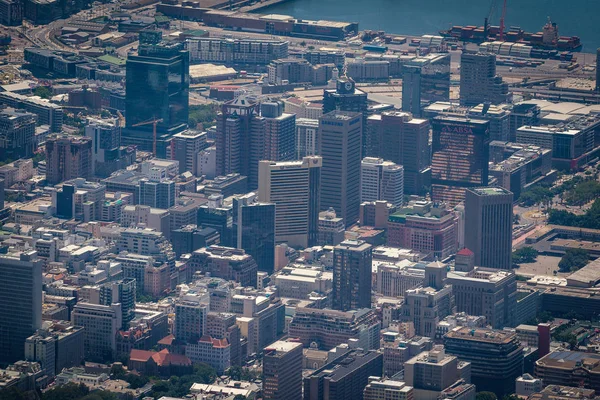 Cape Town Zuid Afrika November 2018 Luchtfoto Van Kaapstad Zakendistrict — Stockfoto