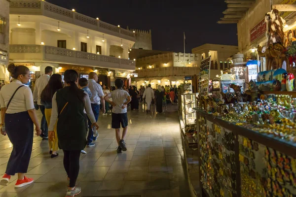 Doha Qatar Novembre 2018 Marché Doha Nuit — Photo