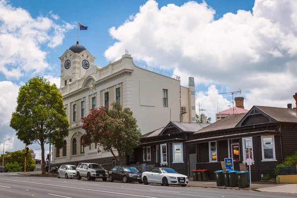 新西兰奥克兰 2017年12月 奥克兰 Ponsonby 区的街道 — 图库照片
