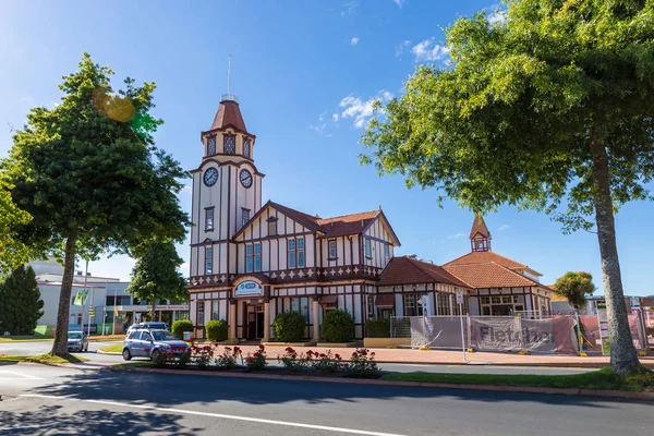 Rotorua Yeni Zelanda Aralık 2017 Rotorua Ziyaretçi Merkezinin Güzel Binası — Stok fotoğraf
