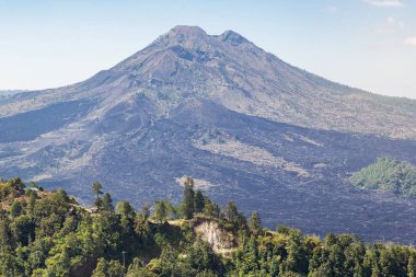 Bali adasında Mount Batur yanardağ ı görünümü