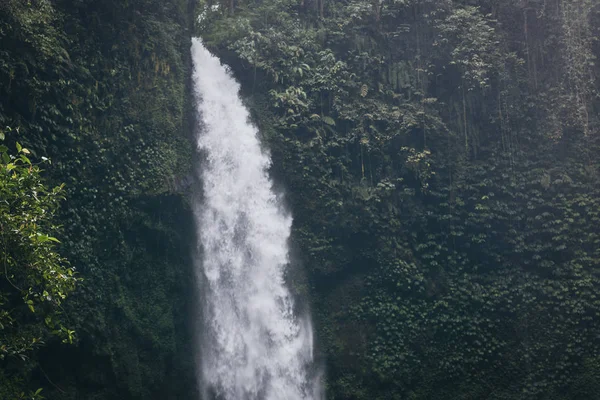 Bela Água Nungnung Floresta Tropical Bali Destino Turístico Popular — Fotografia de Stock