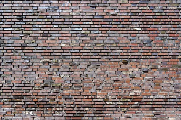 Maior Parte Parede Tijolos Alvenaria Decorativa Usando Curvas Tijolos Não — Fotografia de Stock