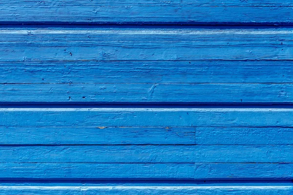 Oude Geschilderde Muur Van Het Huis Oude Houten Hek Blauwe — Stockfoto