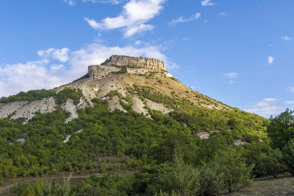 Antica Città Delle Caverne Sul Monte Tepe Kermen Crimea Bakhchisaray — Foto Stock