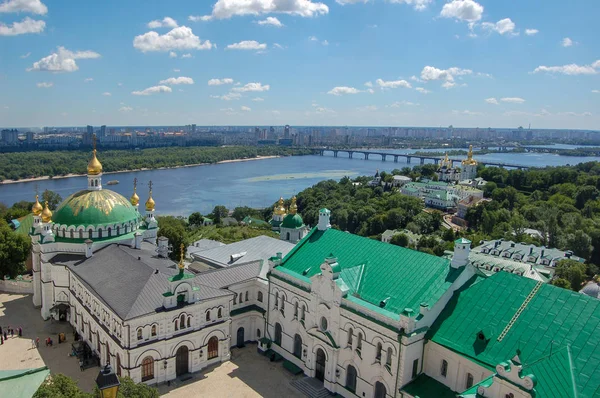 Kiev Pechersk Lavra Common Name Entire Complex Cathedrals Bell Towers — Stock Photo, Image