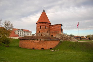 Eski Şehir Kaunas kalede. Litvanya. Korunmuş ve geri yüklenen kısım 1361 beri bilinen kale