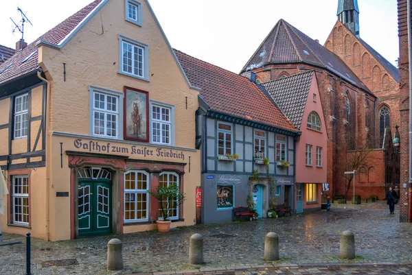 Bremen Germany Nov 2017 Street Schnoor Old Old Quarter Bremen — Φωτογραφία Αρχείου