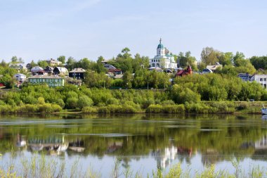 Antik Rus kenti Kasimov. Oka nehrinden görünüm