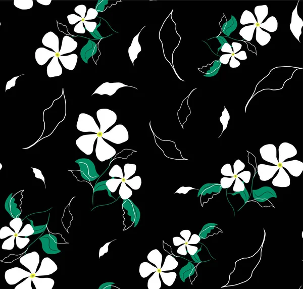 Vektörde Eğilimsiz Çiçeksiz Desen