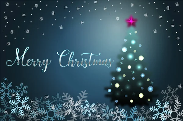 Kar ve kürk-ağaç kış tatil arka plan