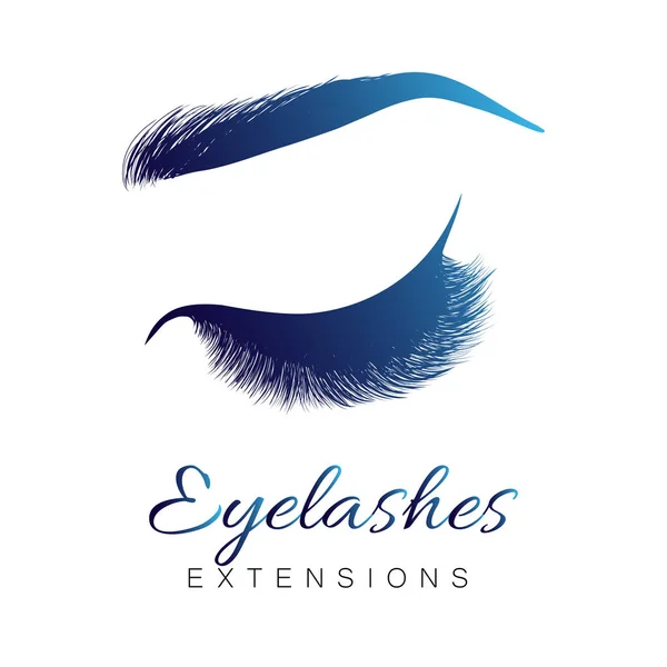 Bayan şık kapalı göz ve tam kirpikler, güzel seksi kadın gözleri makyaj ile kaşlar. Kirpik uzantıları. Eps 10