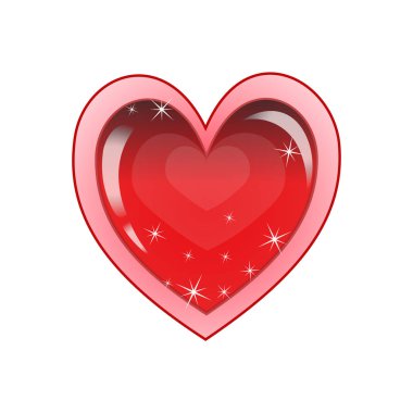 Valentine'nın arka plan kalp ile. Tebrik kartı çerçeve. Vektör çizim.