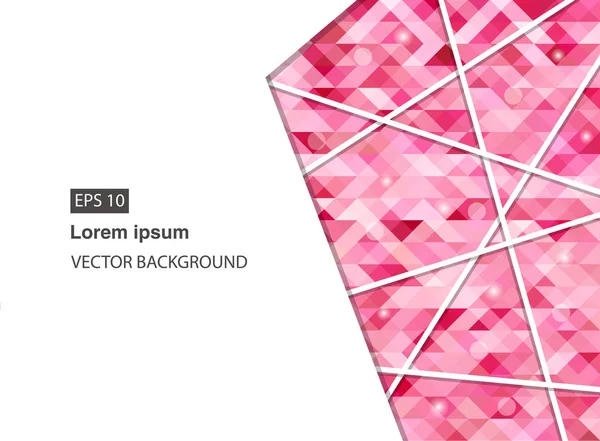 pembe soyut geometrik iş için sunumlar, broşür, vektör arka plan. EPS 10