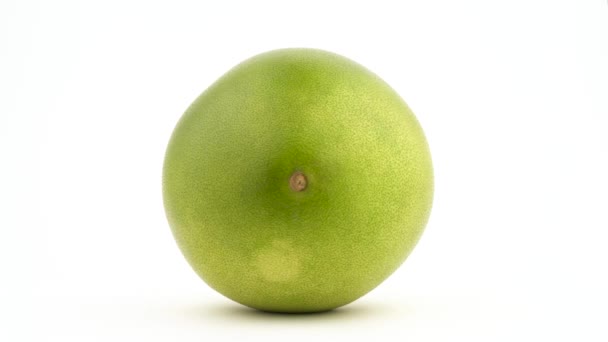 Bir Büyük Shaddock Meyve Üstünde Belgili Tanımlık Yan Yatıyor Döner — Stok video