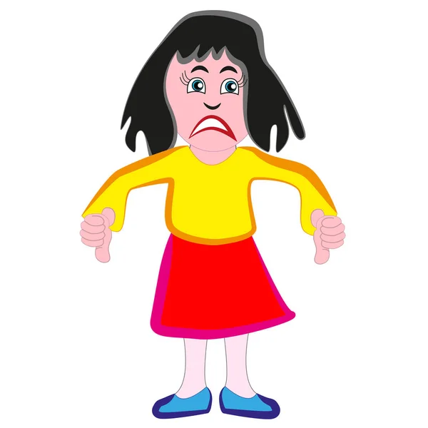 Çok kötü çirkin ve pis kadın tarafından beyaz arka plan izole.