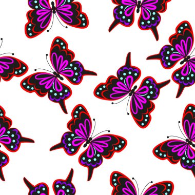 Güzel kelebeklerin bir desen.
